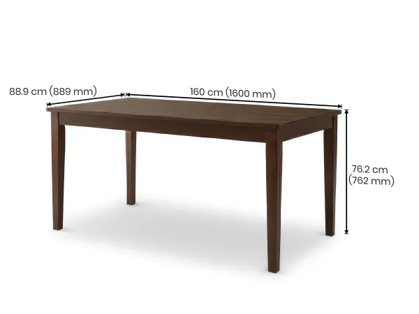 Vesta Solid Wood 6 Seater Dining Table